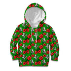 South Sydney Rabbitohs Kid Hoodie Tropical Hibiscus Floral Seamless Rugby Mascot