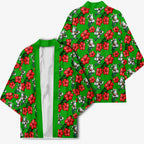 South Sydney Rabbitohs Kimono Tropical Hibiscus Floral Seamless Rugby Mascot