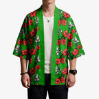South Sydney Rabbitohs Kimono Tropical Hibiscus Floral Seamless Rugby Mascot