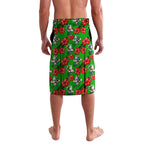 South Sydney Rabbitohs Lavalava Tropical Hibiscus Floral Seamless Rugby Mascot