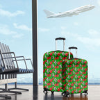 South Sydney Rabbitohs Luggage Cover Tropical Hibiscus Floral Seamless Rugby Mascot