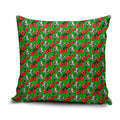 South Sydney Rabbitohs Pillow Cover Tropical Hibiscus Floral Seamless Rugby Mascot