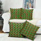 South Sydney Rabbitohs Pillow Cover Tropical Hibiscus Floral Seamless Rugby Mascot