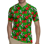 South Sydney Rabbitohs Rugby Jersey Tropical Hibiscus Floral Seamless Rugby Mascot