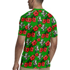 South Sydney Rabbitohs Rugby Jersey Tropical Hibiscus Floral Seamless Rugby Mascot
