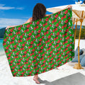 South Sydney Rabbitohs Sarong Tropical Hibiscus Floral Seamless Rugby Mascot