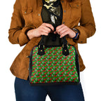 South Sydney Rabbitohs Shoulder Handbag Tropical Hibiscus Floral Seamless Rugby Mascot