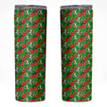 South Sydney Rabbitohs Skinny Tumbler Tropical Hibiscus Floral Seamless Rugby Mascot