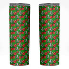 South Sydney Rabbitohs Skinny Tumbler Tropical Hibiscus Floral Seamless Rugby Mascot