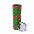 South Sydney Rabbitohs Skinny Tumbler Tropical Hibiscus Floral Seamless Rugby Mascot