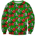 South Sydney Rabbitohs Sweatshirt Tropical Hibiscus Floral Seamless Rugby Mascot