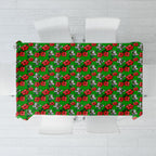 South Sydney Rabbitohs Tablecloth Tropical Hibiscus Floral Seamless Rugby Mascot