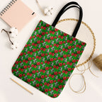 South Sydney Rabbitohs Tote Bag Tropical Hibiscus Floral Seamless Rugby Mascot