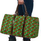 South Sydney Rabbitohs Travel Bag Tropical Hibiscus Floral Seamless Rugby Mascot