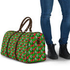 South Sydney Rabbitohs Travel Bag Tropical Hibiscus Floral Seamless Rugby Mascot