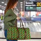 South Sydney Rabbitohs Travel Bag Tropical Hibiscus Floral Seamless Rugby Mascot