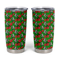 South Sydney Rabbitohs Tumbler Cup Tropical Hibiscus Floral Seamless Rugby Mascot