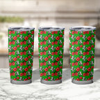 South Sydney Rabbitohs Tumbler Cup Tropical Hibiscus Floral Seamless Rugby Mascot
