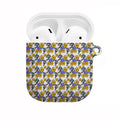 Canterbury-Bankstown Bulldogs AirPods Case Tropical Hibiscus Floral Seamless Rugby Mascot