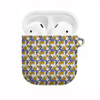 Canterbury-Bankstown Bulldogs AirPods Case Tropical Hibiscus Floral Seamless Rugby Mascot