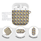 Canterbury-Bankstown Bulldogs AirPods Case Tropical Hibiscus Floral Seamless Rugby Mascot