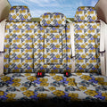 Canterbury-Bankstown Bulldogs Back Car Seat Cover Tropical Hibiscus Floral Seamless Rugby Mascot