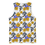 Canterbury-Bankstown Bulldogs Basketball Jersey Tropical Hibiscus Floral Seamless Rugby Mascot