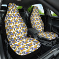 Canterbury-Bankstown Bulldogs Car Seat Cover Tropical Hibiscus Floral Seamless Rugby Mascot