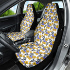 Canterbury-Bankstown Bulldogs Car Seat Cover Tropical Hibiscus Floral Seamless Rugby Mascot