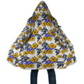 Canterbury-Bankstown Bulldogs Cloak Tropical Hibiscus Floral Seamless Rugby Mascot