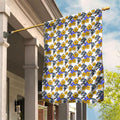 Canterbury-Bankstown Bulldogs Garden Flag Tropical Hibiscus Floral Seamless Rugby Mascot