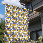 Canterbury-Bankstown Bulldogs Garden Flag Tropical Hibiscus Floral Seamless Rugby Mascot
