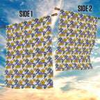 Canterbury-Bankstown Bulldogs Garden Flag Tropical Hibiscus Floral Seamless Rugby Mascot