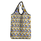 Canterbury-Bankstown Bulldogs Grocery Bag Tropical Hibiscus Floral Seamless Rugby Mascot