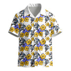 Canterbury-Bankstown Bulldogs Kid Hawaiian Shirt Tropical Hibiscus Floral Seamless Rugby Mascot