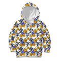 Canterbury-Bankstown Bulldogs Kid Hoodie Tropical Hibiscus Floral Seamless Rugby Mascot