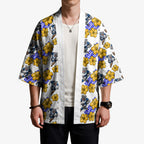 Canterbury-Bankstown Bulldogs Kimono Tropical Hibiscus Floral Seamless Rugby Mascot