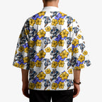 Canterbury-Bankstown Bulldogs Kimono Tropical Hibiscus Floral Seamless Rugby Mascot