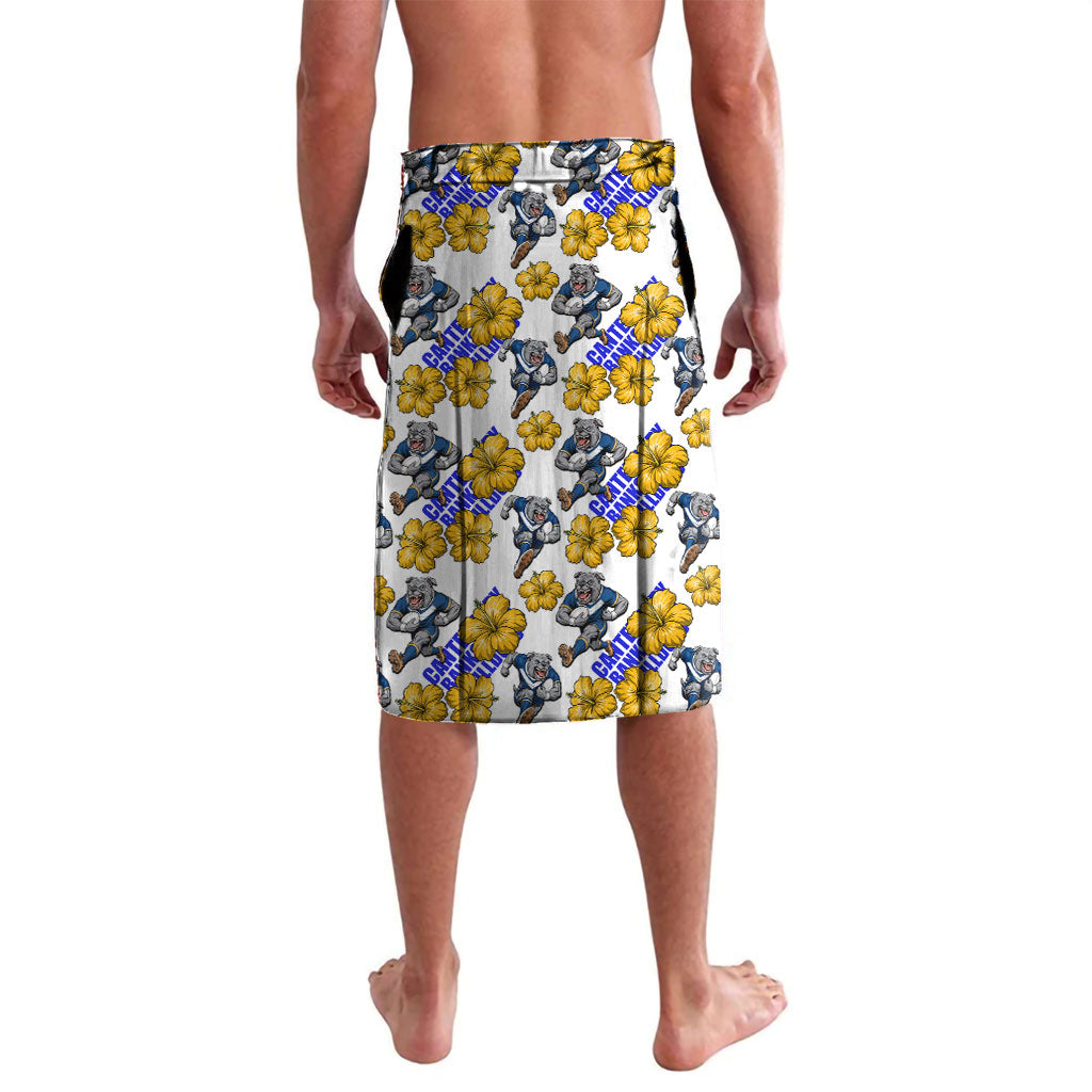 Canterbury-Bankstown Bulldogs Lavalava Tropical Hibiscus Floral Seamless Rugby Mascot