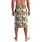 Canterbury-Bankstown Bulldogs Lavalava Tropical Hibiscus Floral Seamless Rugby Mascot
