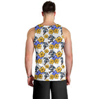 Canterbury-Bankstown Bulldogs Men Tank Top Tropical Hibiscus Floral Seamless Rugby Mascot