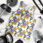 Canterbury-Bankstown Bulldogs Men Tank Top Tropical Hibiscus Floral Seamless Rugby Mascot