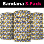Canterbury-Bankstown Bulldogs Neck Gaiter Tropical Hibiscus Floral Seamless Rugby Mascot