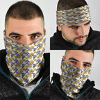 Canterbury-Bankstown Bulldogs Neck Gaiter Tropical Hibiscus Floral Seamless Rugby Mascot