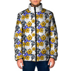 Canterbury-Bankstown Bulldogs Padded Jacket Tropical Hibiscus Floral Seamless Rugby Mascot