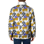 Canterbury-Bankstown Bulldogs Padded Jacket Tropical Hibiscus Floral Seamless Rugby Mascot