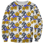 Canterbury-Bankstown Bulldogs Sweatshirt Tropical Hibiscus Floral Seamless Rugby Mascot