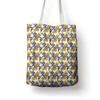 Canterbury-Bankstown Bulldogs Tote Bag Tropical Hibiscus Floral Seamless Rugby Mascot