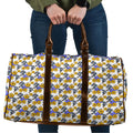 Canterbury-Bankstown Bulldogs Travel Bag Tropical Hibiscus Floral Seamless Rugby Mascot