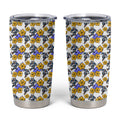 Canterbury-Bankstown Bulldogs Tumbler Cup Tropical Hibiscus Floral Seamless Rugby Mascot